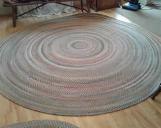 Three Matching Pattern Braided Rugs
