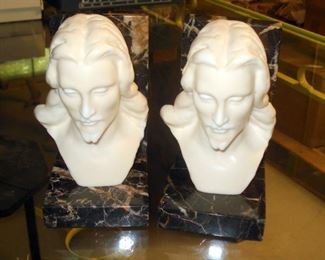 French Marble Bookends