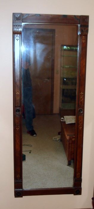 Antique Walnut Pier Mirror