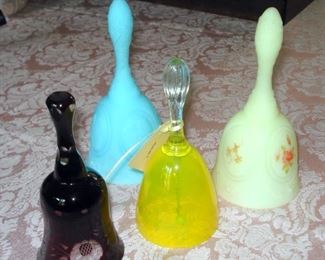 Fenton Art Glass Bells