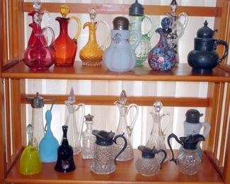 Art Glass Cruets & Syrups