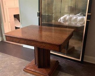 1870 walnut pedestal table 
Amy Howard mirror