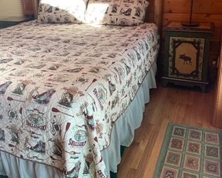 King Bed With Log Headboard 