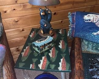 Fish Painted End table