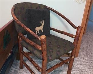 Unique rustic side chair