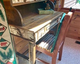 Small Rustic Twig & Birch Desk