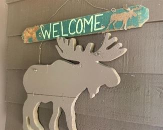 Welcome Moose Sign
