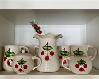 Pottery with Cherries