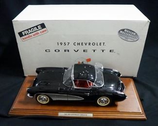 Museum Masterpiece 1957 Chevrolet Corvette WIth Wood Stand, In Box