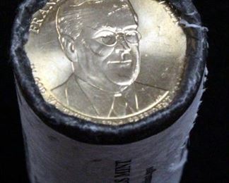 U.S. Mint Presidential $1 Coins, Franklin D. Roosevelt, Denver Mint, Roll of 25