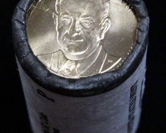 U.S. Mint Presidential $1 Coins, Lyndon B. Johnson, Philadelphia Mint, Roll of 25