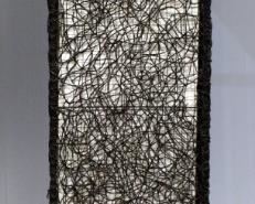 Large Floor Lamp With Vine And Trellis Style Covering, 78"H x 17.5"W x 8.5"D