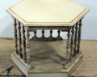 Hexagon End Table 19.5"H x 27.5"W x 24"D