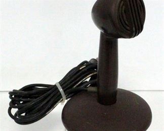 Vintage Microphone With Two Prong Plug