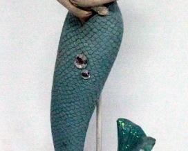 Ocean Figurines Includes Mermaids, Dolphins, Seal And More, One Dolphin Fin Broken, Total Qty. 6
