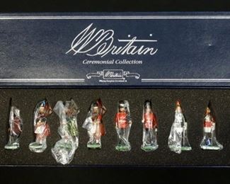 W. Britain Ceremonial Collection Lead Figures "All The Queen's Men" Boxed Set No. 00093, Contains 10 Figures