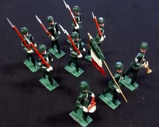 W. Britain Lead Figures Including Italian Soldiers Qty. 9