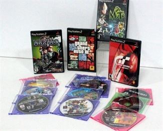 Playstation 2 Games Includes Grand Theft Auto 3, Gran Turismo 3, Bounty Hunter And More, Qty. 15