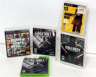 Playstation 3 Games Includes Call Of Duty And Grand Theft Auto, Qty. 4. And Xbox 360 Call Of Duty