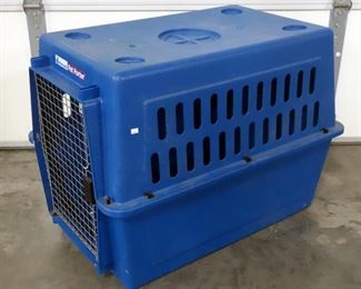 Petmate Pet-Porter Blue Plastic Animal Kennel with Pinch Lock Door, 26"H x 24"W x 36"D