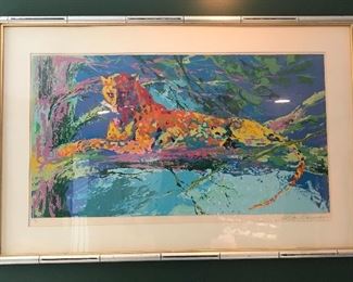 LeRoy Neiman Kenya Leopard signed lithograph