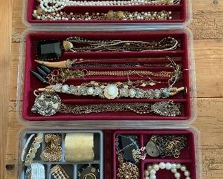 Only a portion of the jewelry for sale