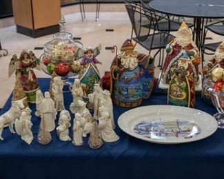 Lenox nativity set, Jim Shore collection, Christmas, etc.