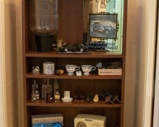 Many Collectibles! General Electric vintage radio, vintage clocks, TS21 Lineman's Test Set, and more!