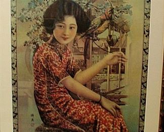 Three vintage Japanese advertising prints