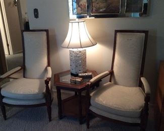 two great looking retro look high back chairs