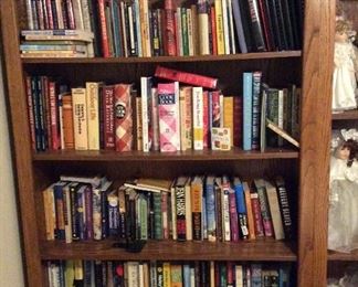 books for sale and the bookshelves will be for sale also