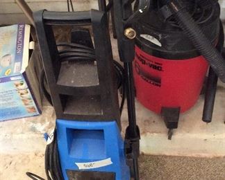 wetvac and power washer