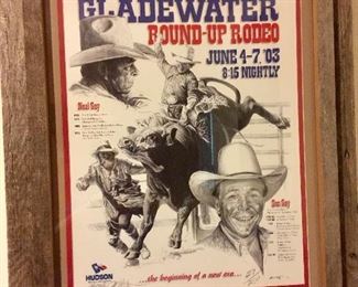 Gladewater signed numbered poster 