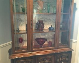 This is a beautiful French Provincial china cabinet!