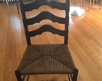 Early 1900 ladderback chairs.  Fabulous condition