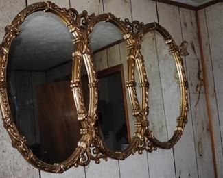 Triple gold frame mirror - we have 2!
