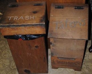 Trash and Tater bins
