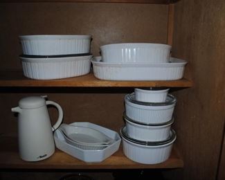 White Corning Ware