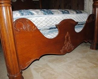 Ornate footboard