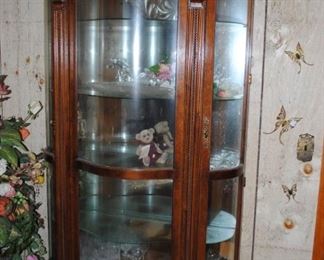 Large curio cabinet - lighted