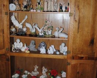 Birds, roses, and all sorts of figurines