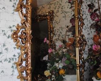 Ornate large mirror - there are 2 matching ones
