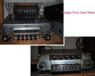 Vintage Ford Car radios