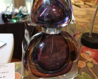 Murano Sommerso decanter by Luigi Onesto, rare