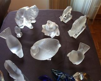 Lalique, Lladro, daum, and Baccarat