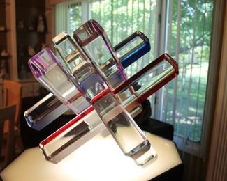 Vintage Acrylic sculpture by Israeli artist Sholmi Haziza