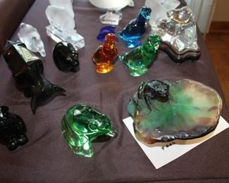 Lalique, Lladro, daum, and Baccarat