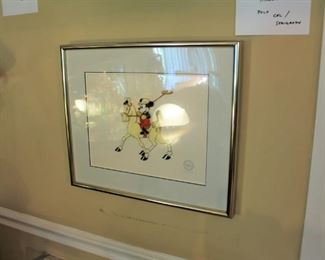 Disney animation cel serigraph