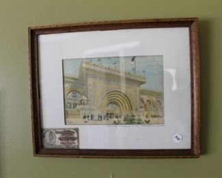 1893 Chicago World's Faire plate, Chicago Tribune