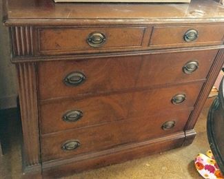 Antique buffet with expanding table